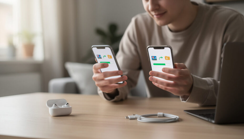 découvrez comment transférer facilement vos données vers un nouveau smartphone en quelques étapes simples. guide complet pour retrouver rapidement vos contacts, photos et applications sur votre nouvel appareil.