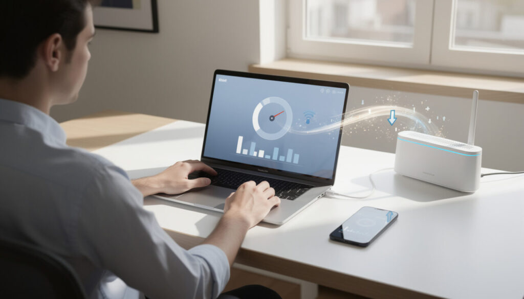 découvrez comment mesurer précisément la vitesse réelle de votre connexion internet et interpréter vos résultats pour vérifier les performances de votre réseau.